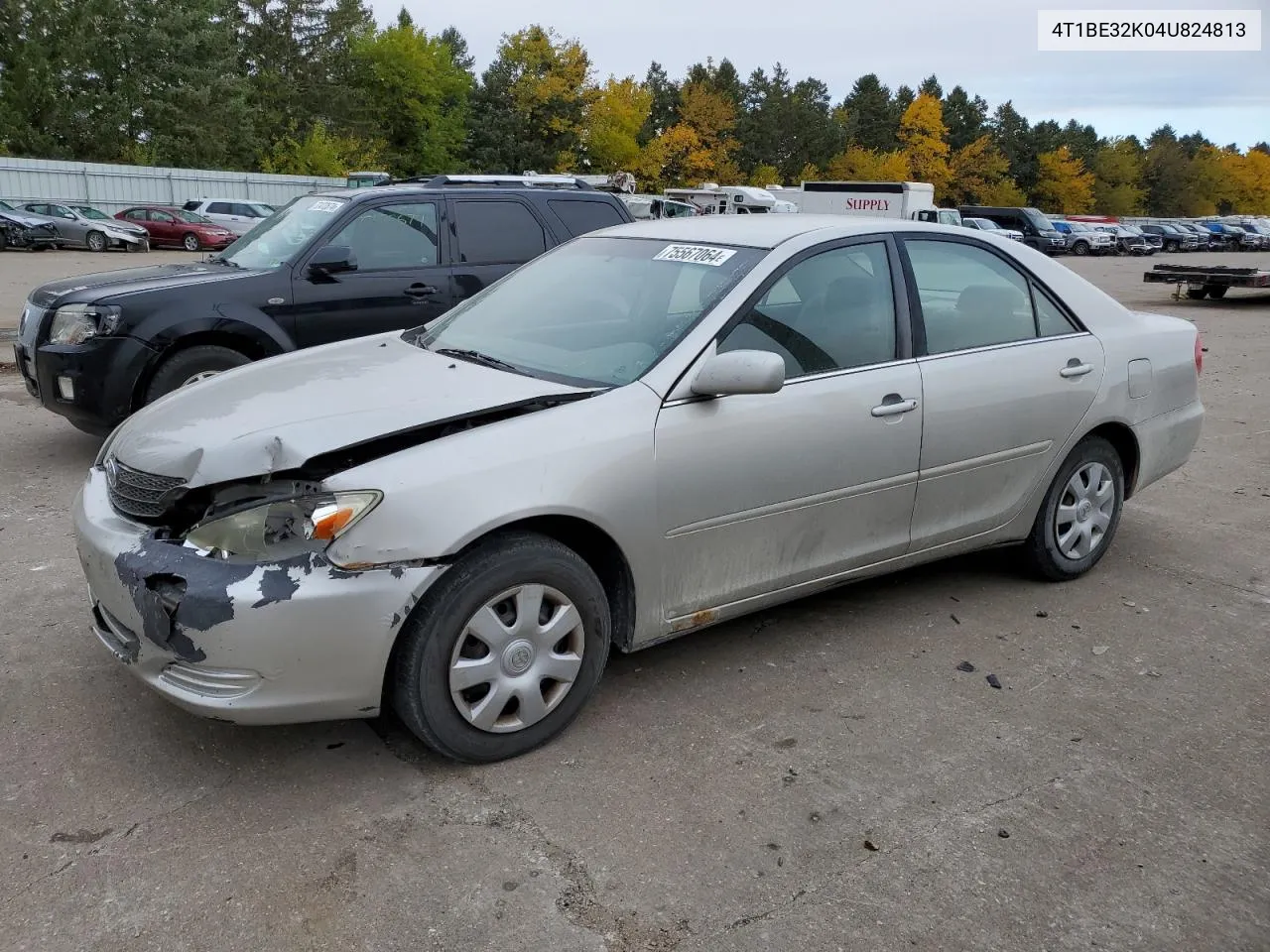 2004 Toyota Camry Le VIN: 4T1BE32K04U824813 Lot: 75567064