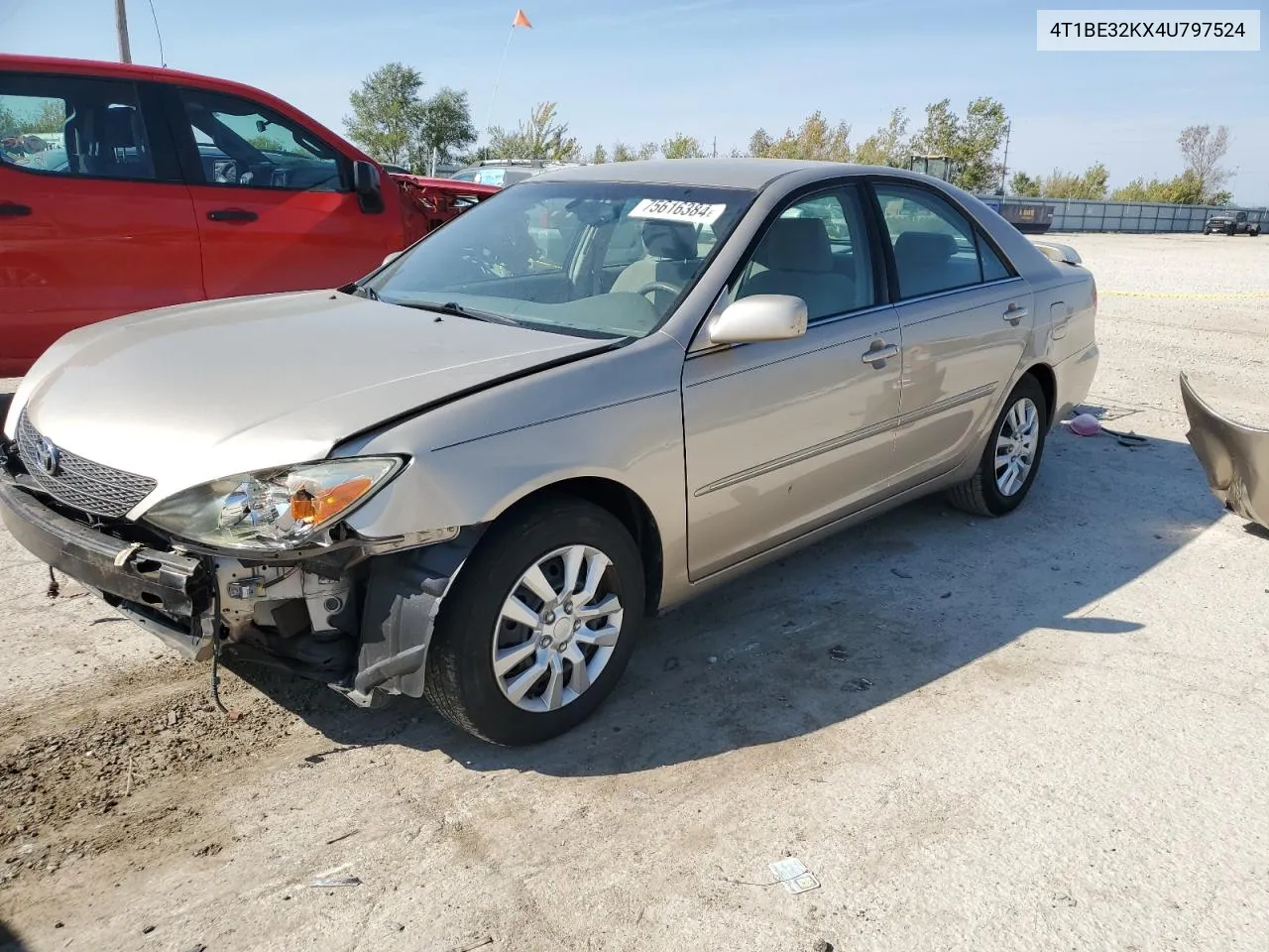 2004 Toyota Camry Le VIN: 4T1BE32KX4U797524 Lot: 75616384