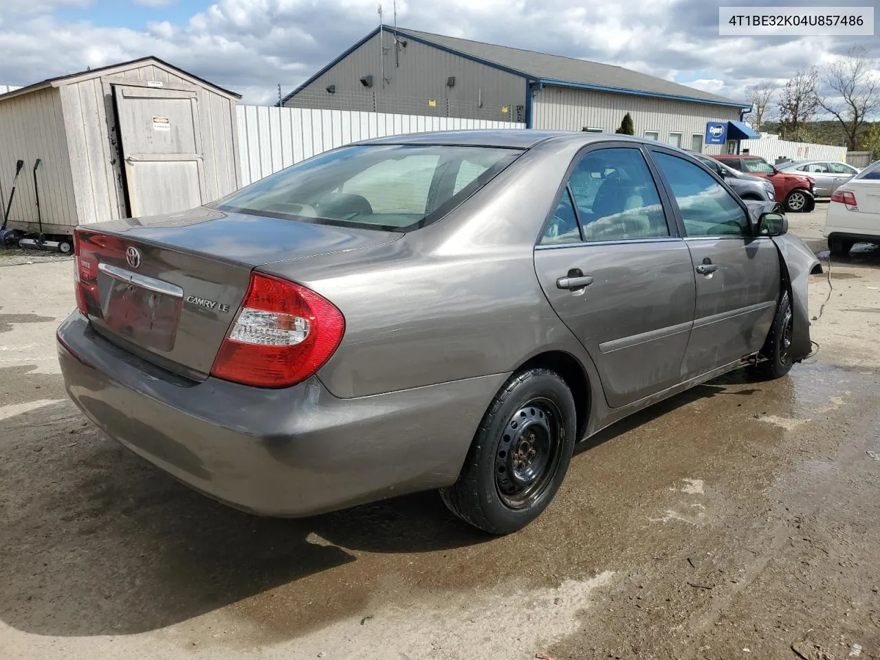 2004 Toyota Camry Le VIN: 4T1BE32K04U857486 Lot: 76127804