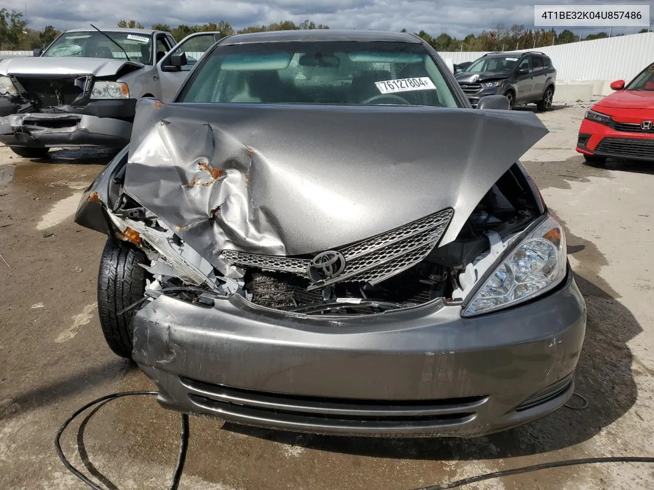 2004 Toyota Camry Le VIN: 4T1BE32K04U857486 Lot: 76127804