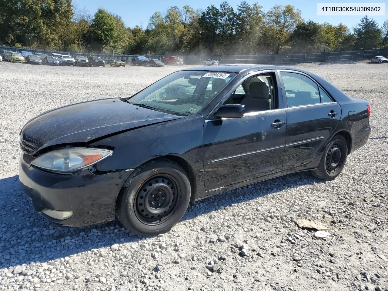 2004 Toyota Camry Le VIN: 4T1BE30K54U309602 Lot: 76695294