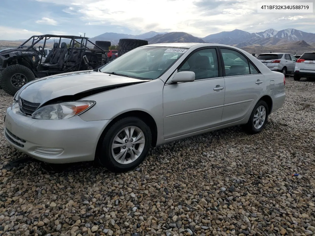 2004 Toyota Camry Le VIN: 4T1BF32K34U588719 Lot: 77164614