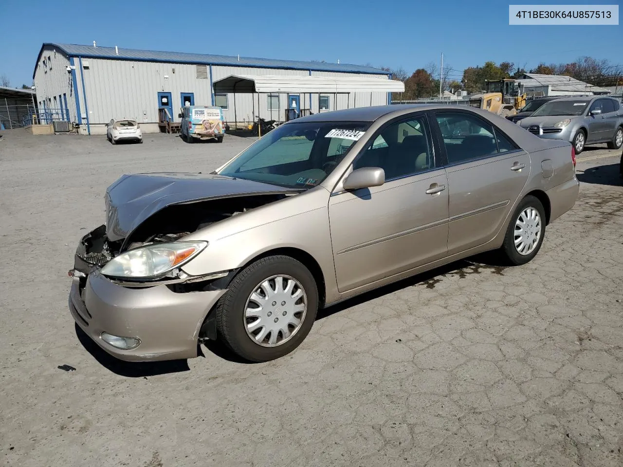 4T1BE30K64U857513 2004 Toyota Camry Le