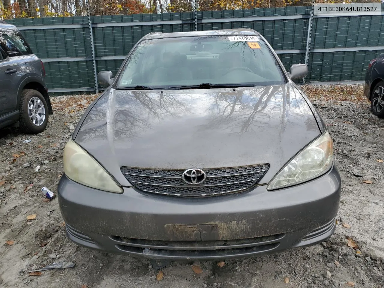 2004 Toyota Camry Le VIN: 4T1BE30K64U813527 Lot: 77470614