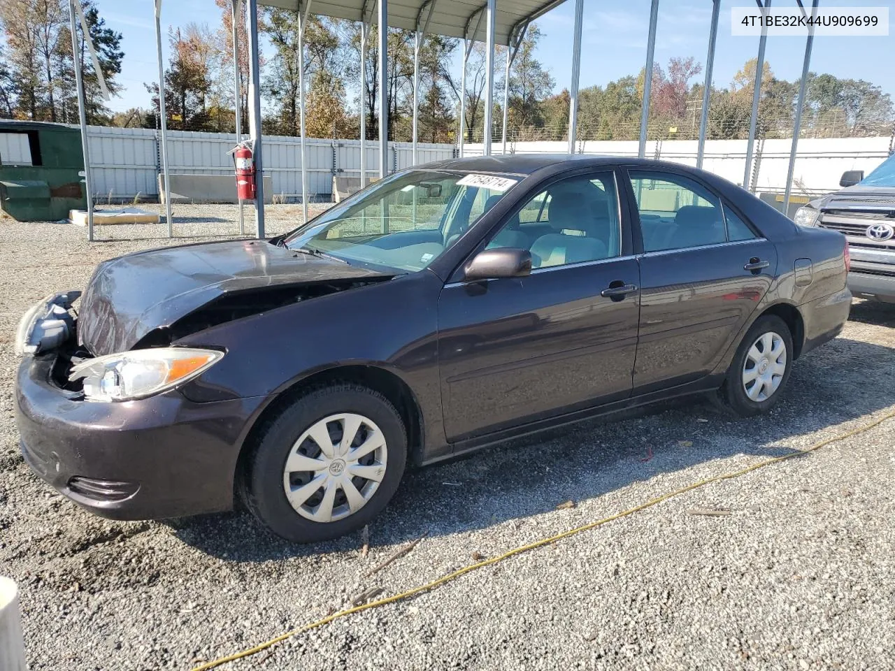 2004 Toyota Camry Le VIN: 4T1BE32K44U909699 Lot: 77548714