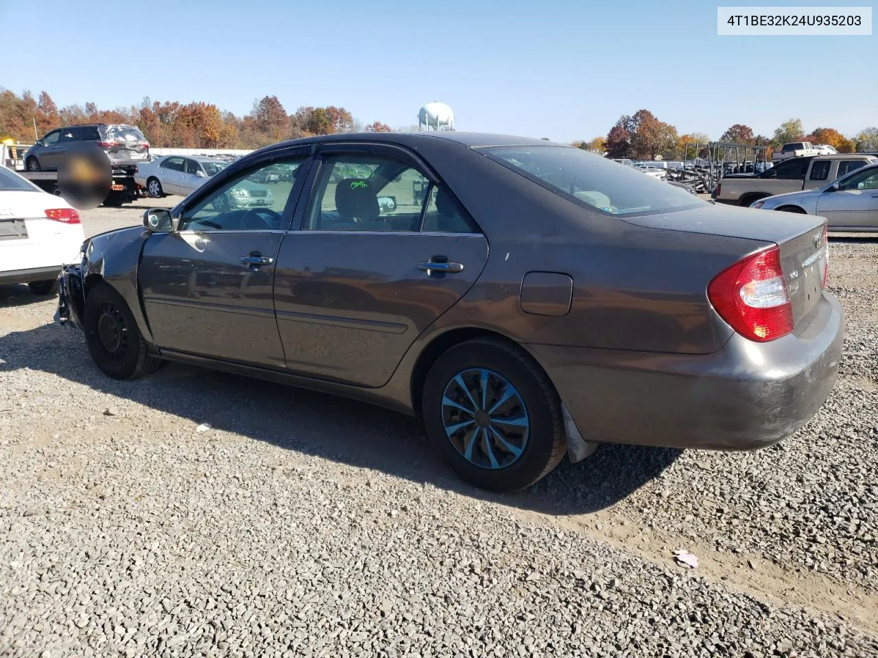 2004 Toyota Camry Le VIN: 4T1BE32K24U935203 Lot: 77727064