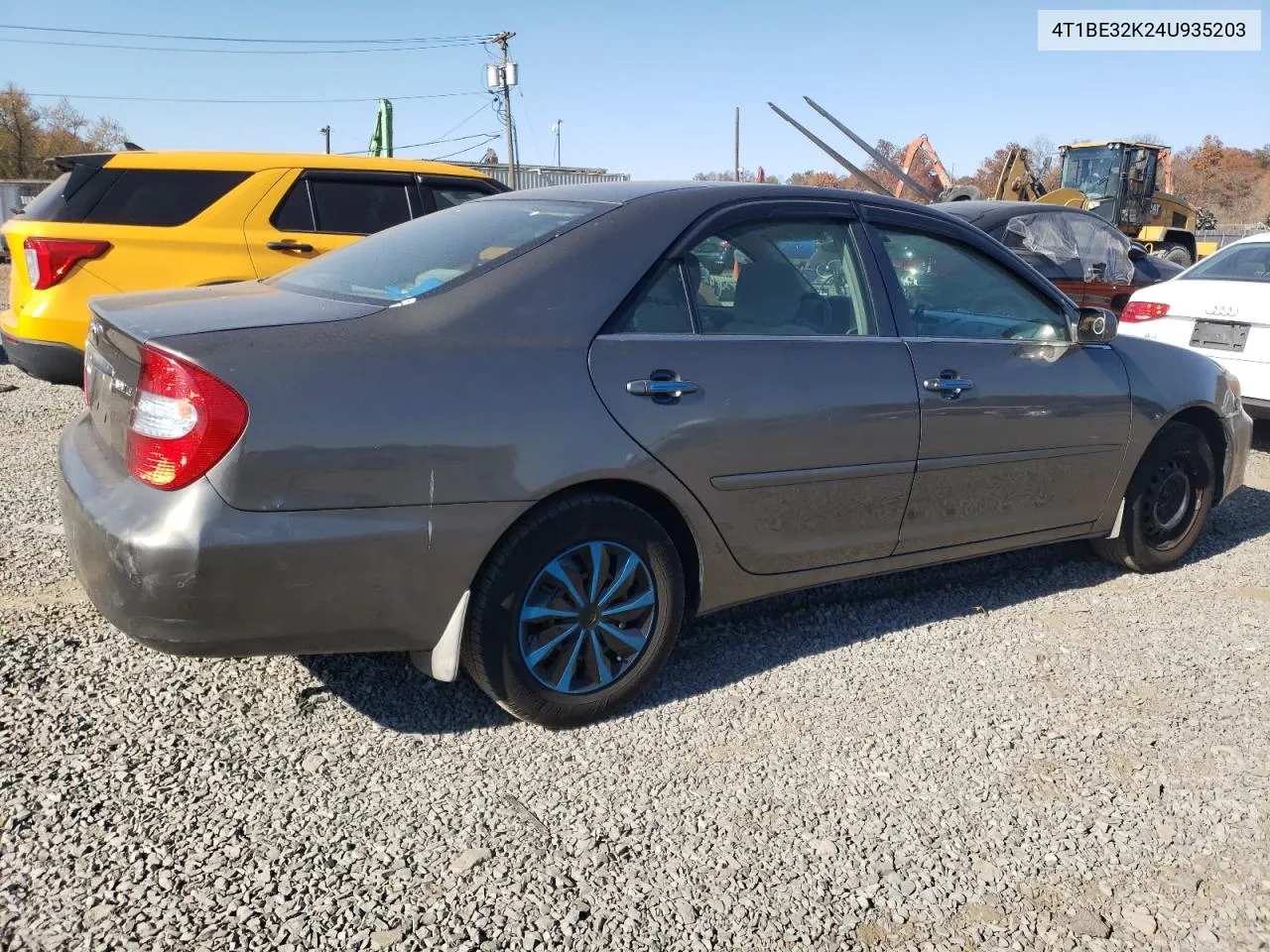 2004 Toyota Camry Le VIN: 4T1BE32K24U935203 Lot: 77727064