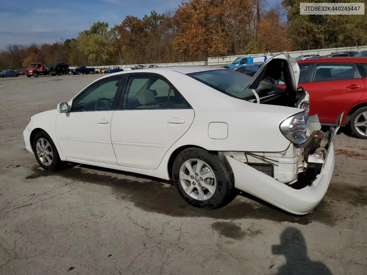 2004 Toyota Camry Le VIN: JTDBE32K440245447 Lot: 77756454