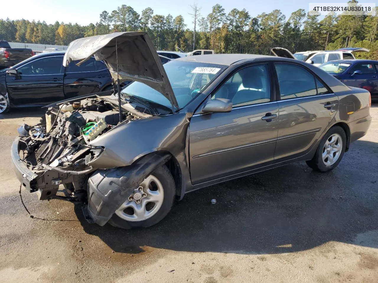 2004 Toyota Camry Le VIN: 4T1BE32K14U830118 Lot: 77885784