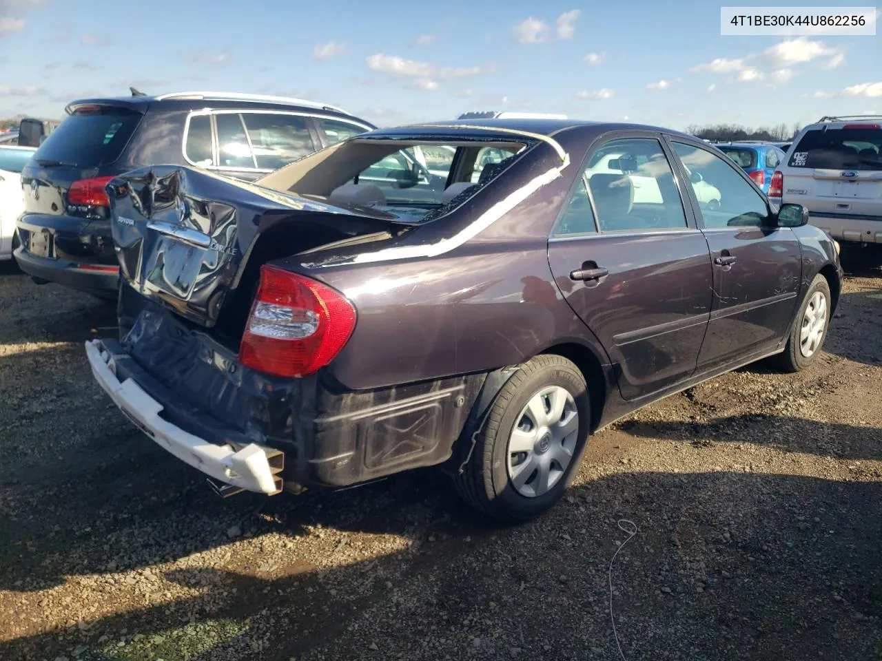 2004 Toyota Camry Le VIN: 4T1BE30K44U862256 Lot: 78037634