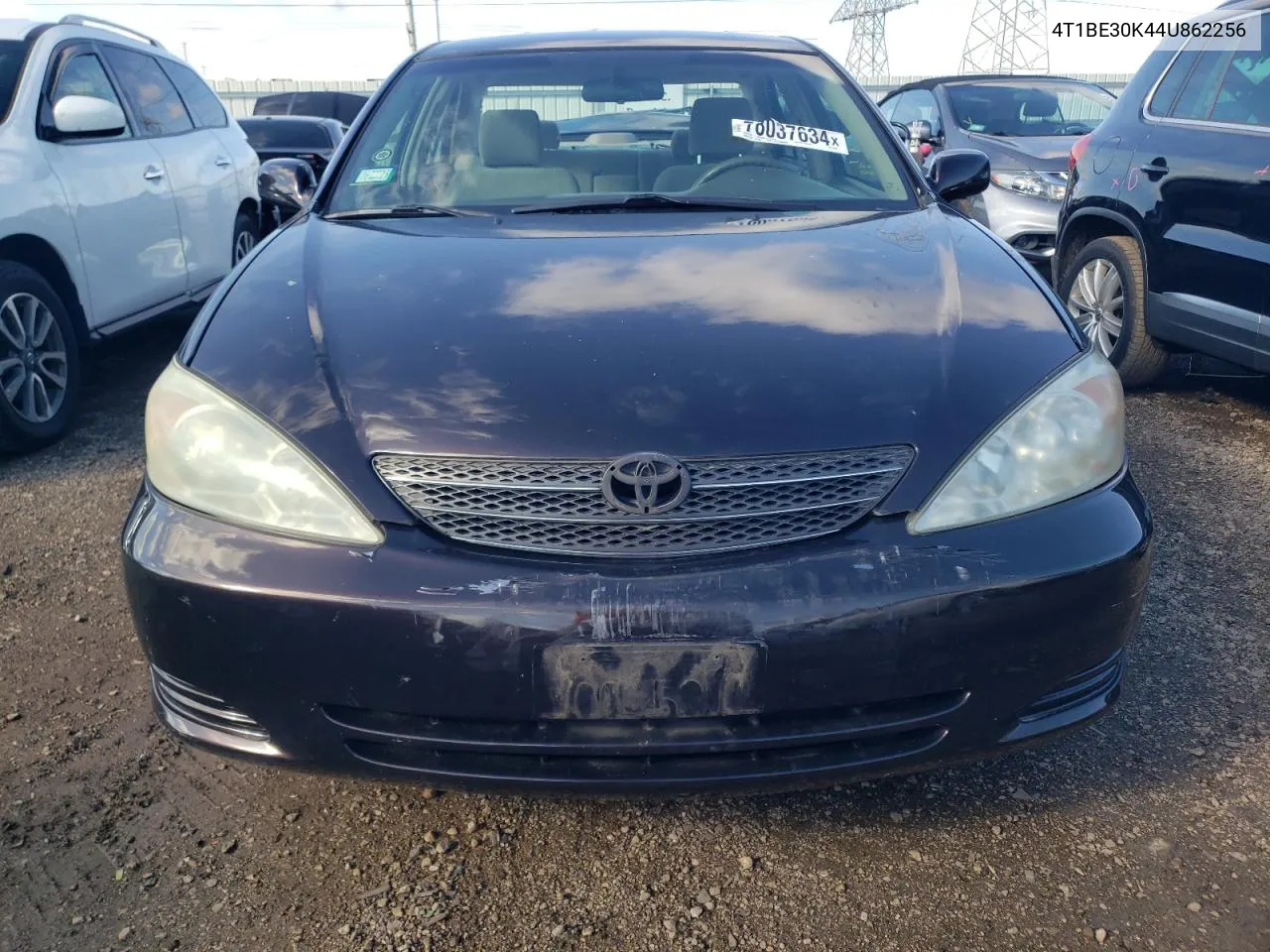 2004 Toyota Camry Le VIN: 4T1BE30K44U862256 Lot: 78037634