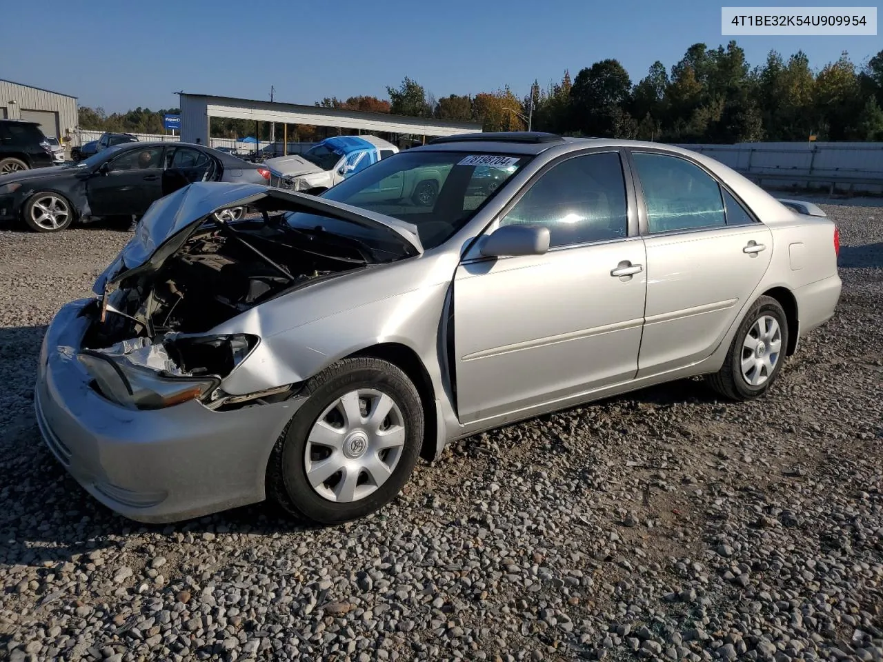 2004 Toyota Camry Le VIN: 4T1BE32K54U909954 Lot: 78198704