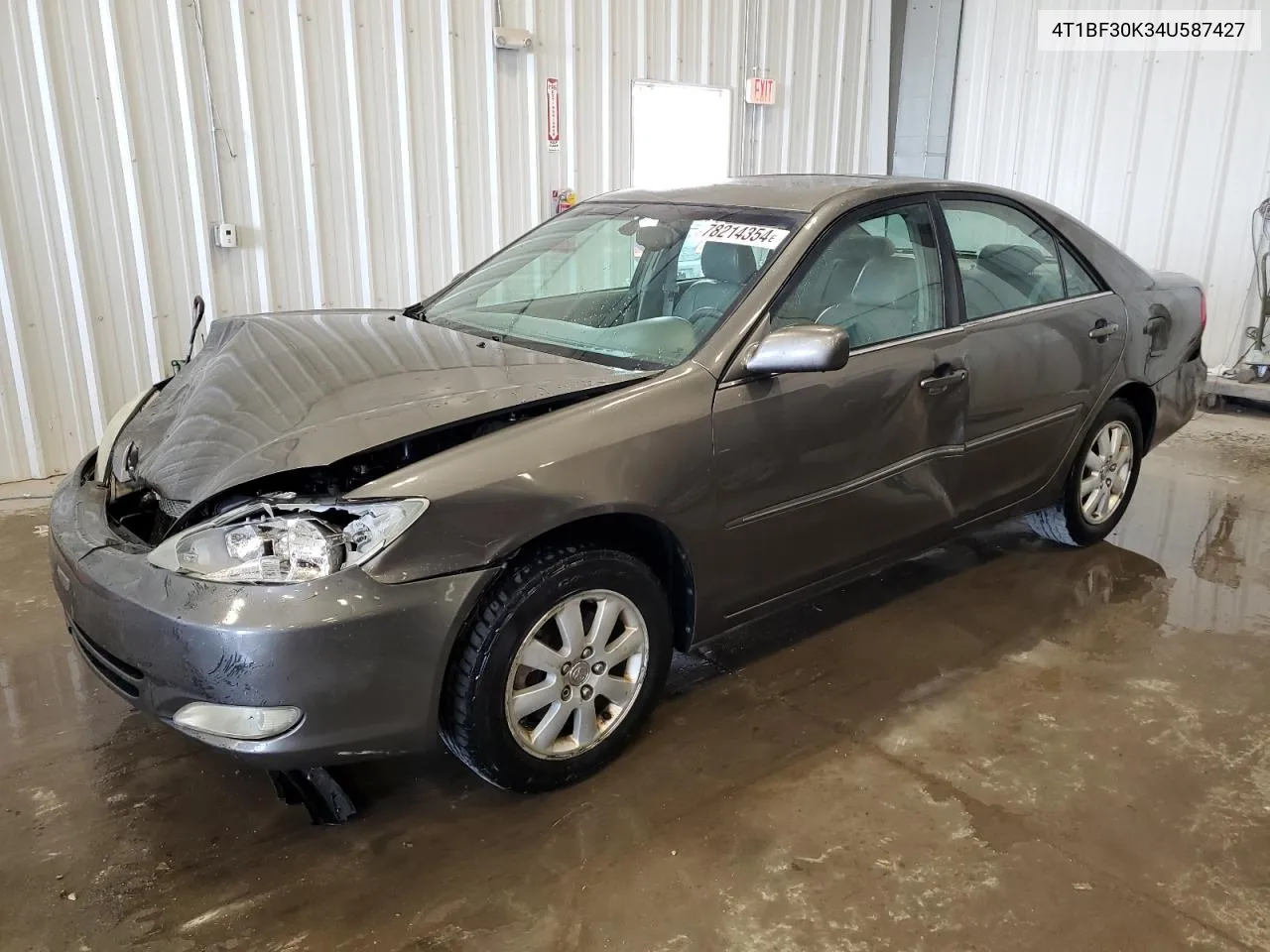 2004 Toyota Camry Le VIN: 4T1BF30K34U587427 Lot: 78214354