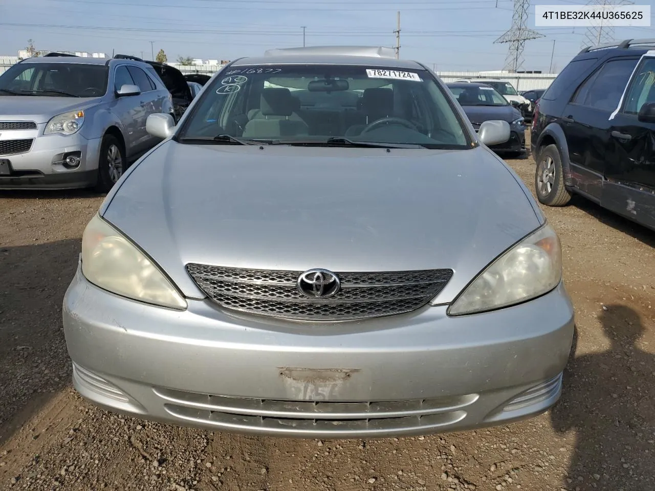 2004 Toyota Camry Le VIN: 4T1BE32K44U365625 Lot: 78271724