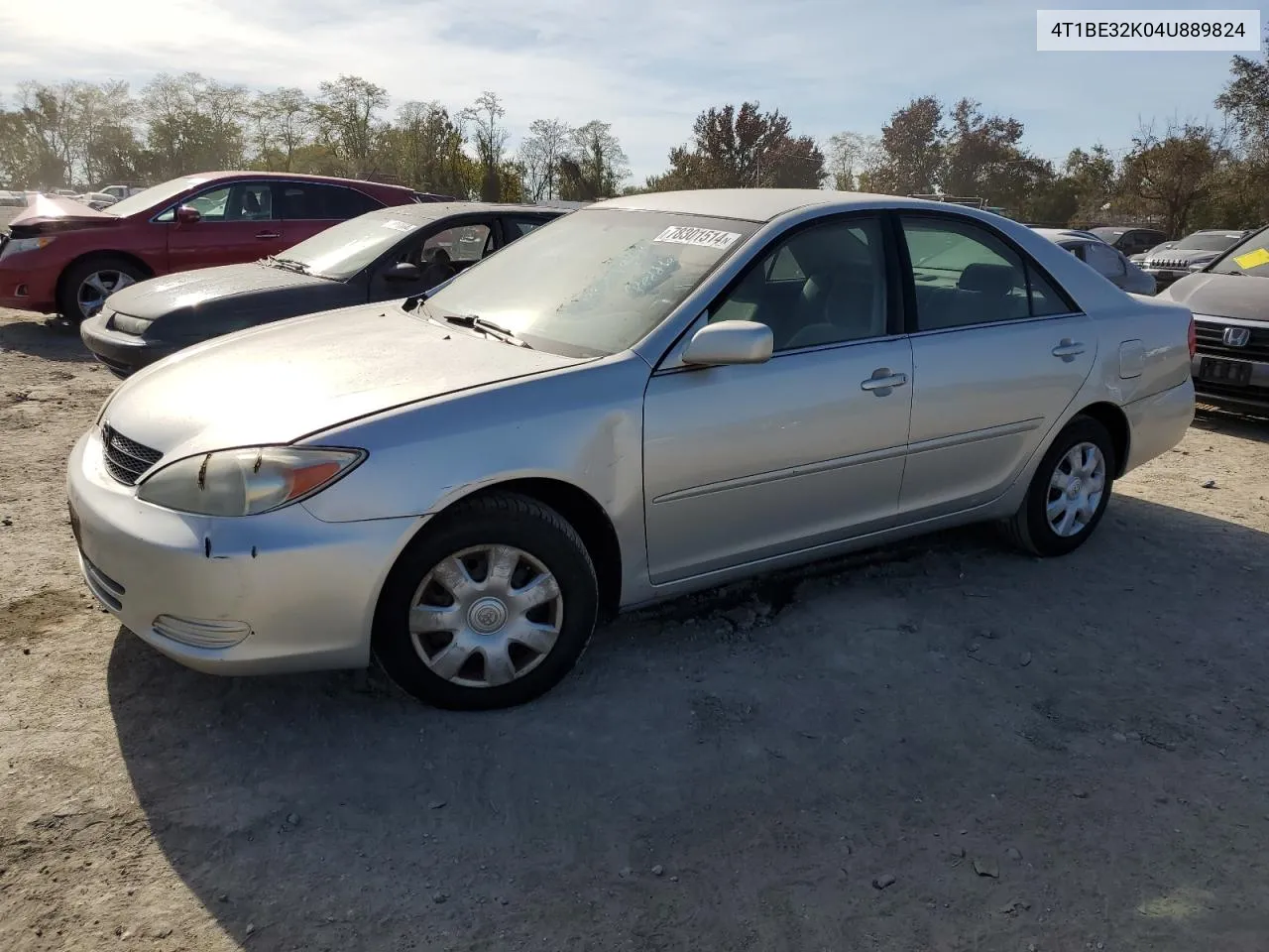 2004 Toyota Camry Le VIN: 4T1BE32K04U889824 Lot: 78301514