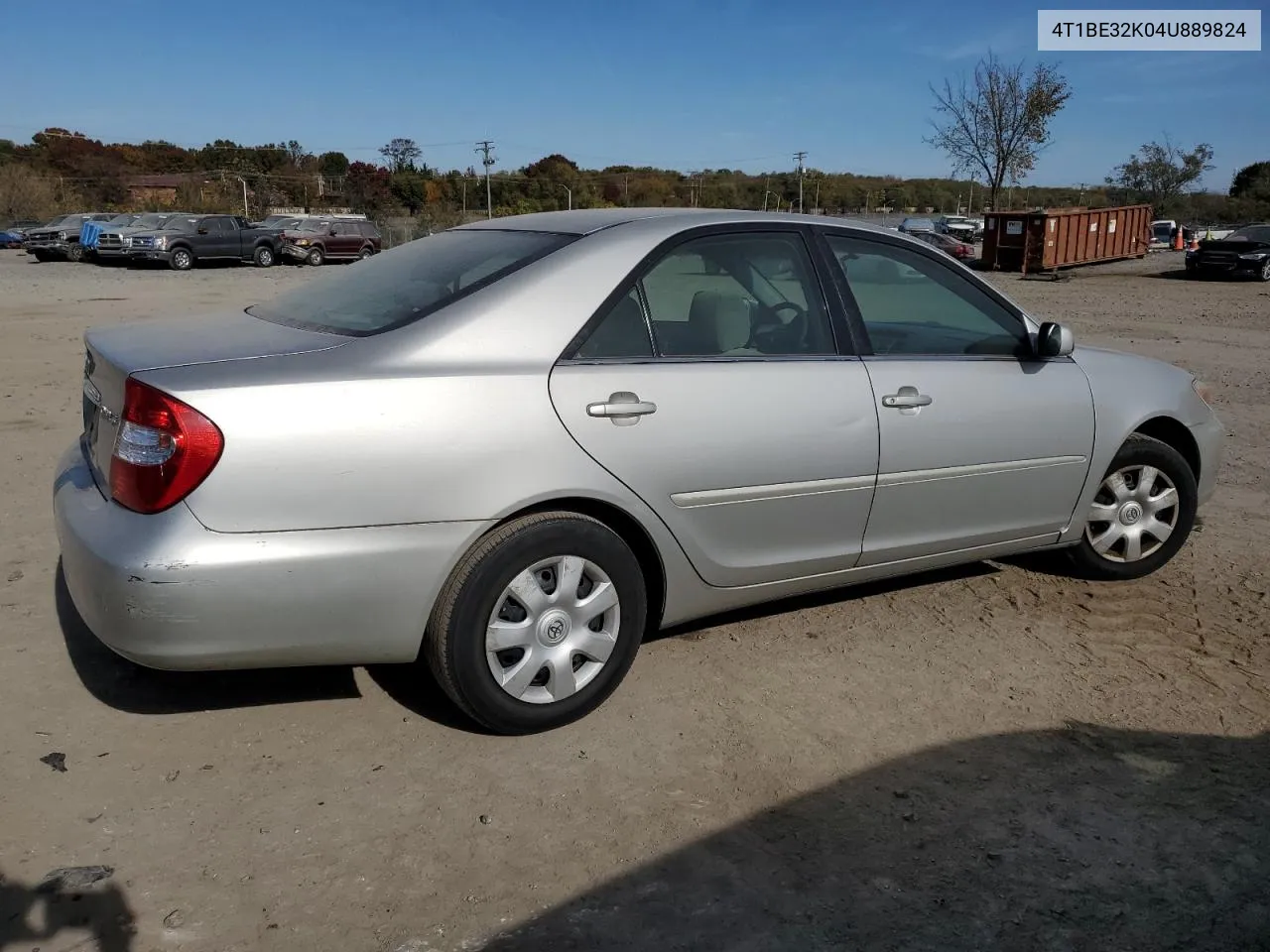 2004 Toyota Camry Le VIN: 4T1BE32K04U889824 Lot: 78301514