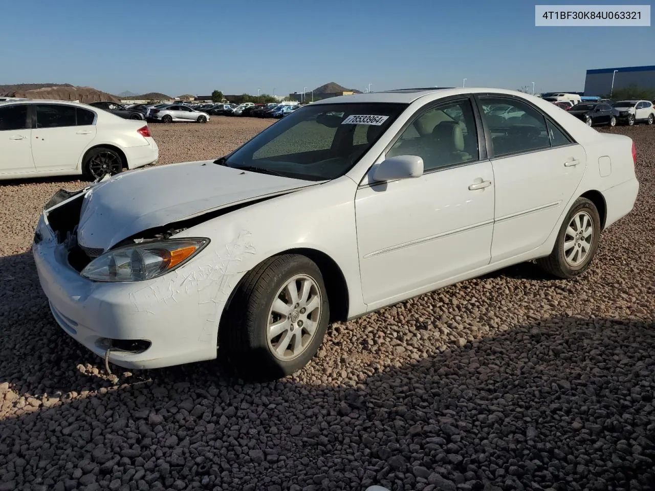 2004 Toyota Camry Le VIN: 4T1BF30K84U063321 Lot: 78533964