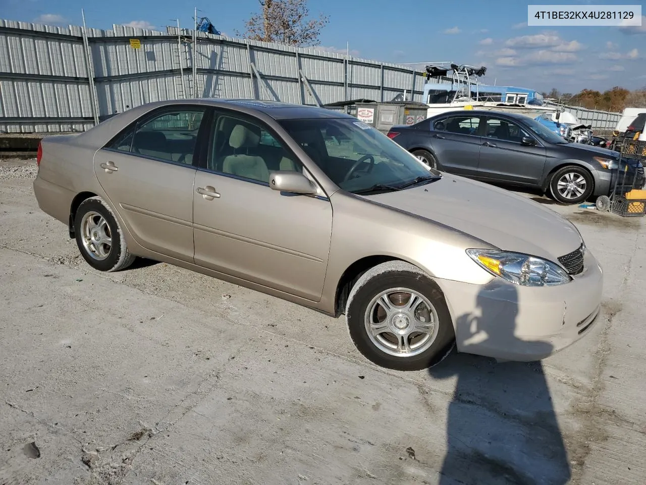 2004 Toyota Camry Le VIN: 4T1BE32KX4U281129 Lot: 78638094