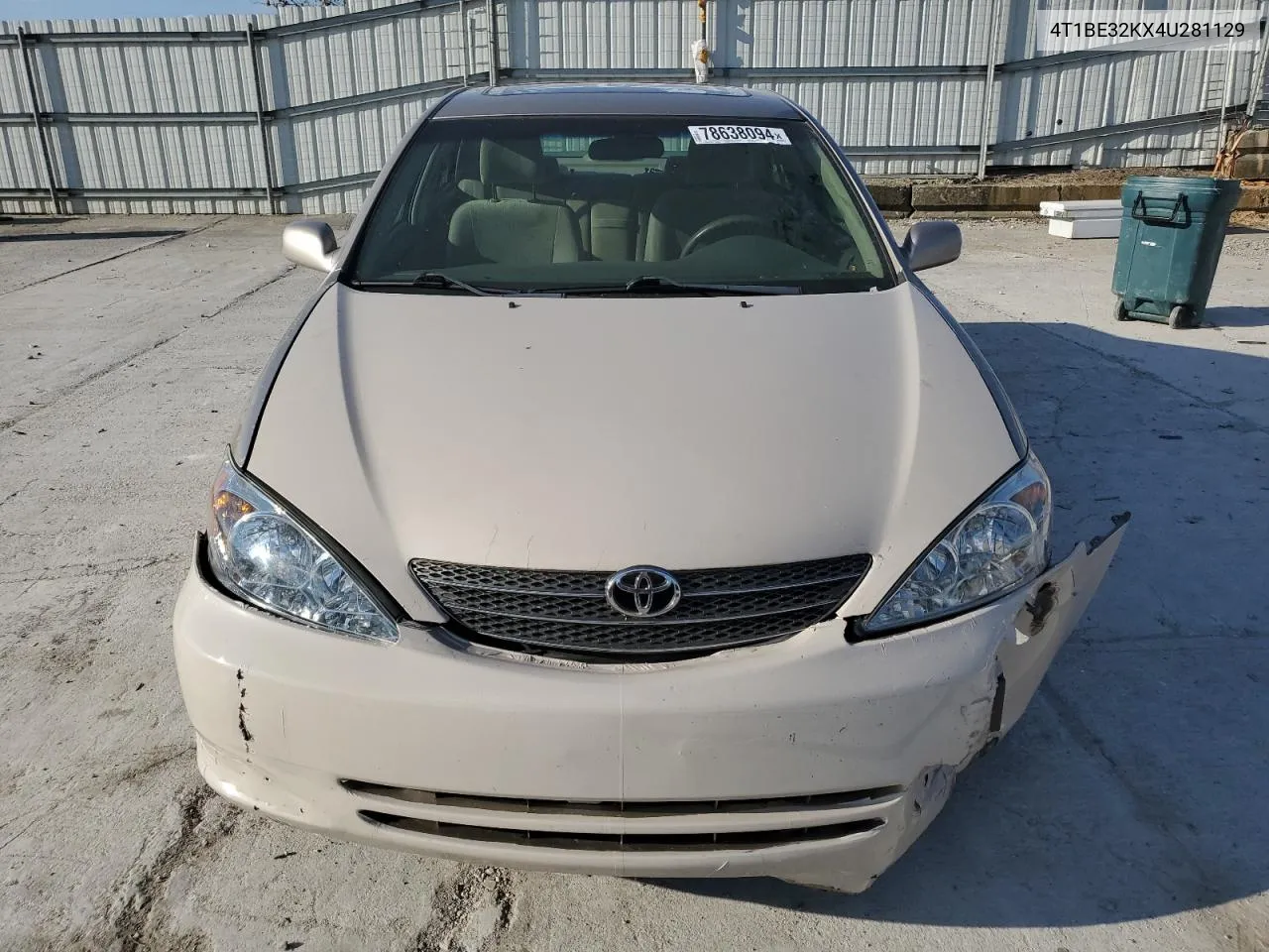 2004 Toyota Camry Le VIN: 4T1BE32KX4U281129 Lot: 78638094