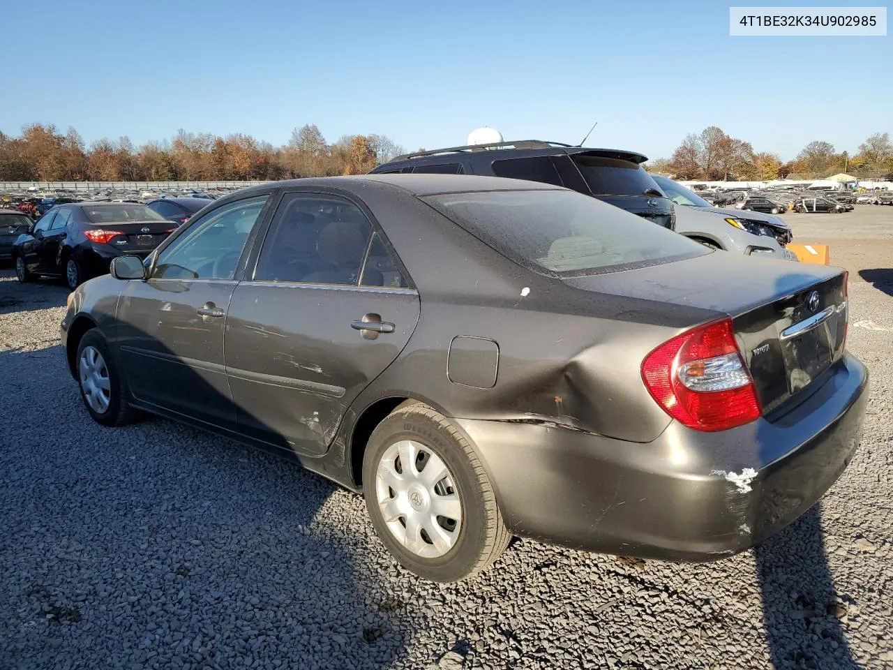 2004 Toyota Camry Le VIN: 4T1BE32K34U902985 Lot: 78640974