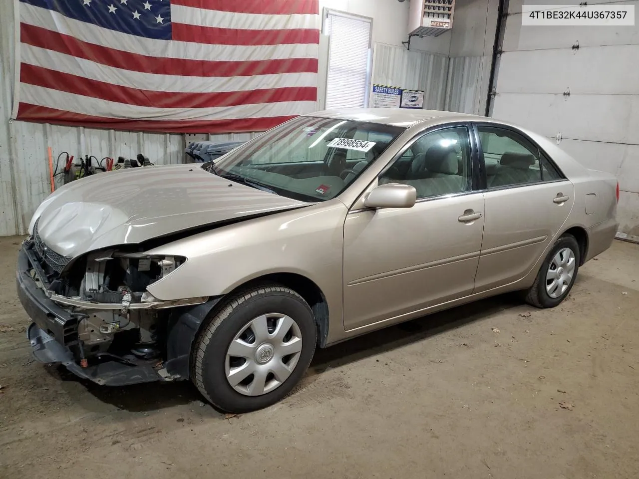 2004 Toyota Camry Le VIN: 4T1BE32K44U367357 Lot: 78998554