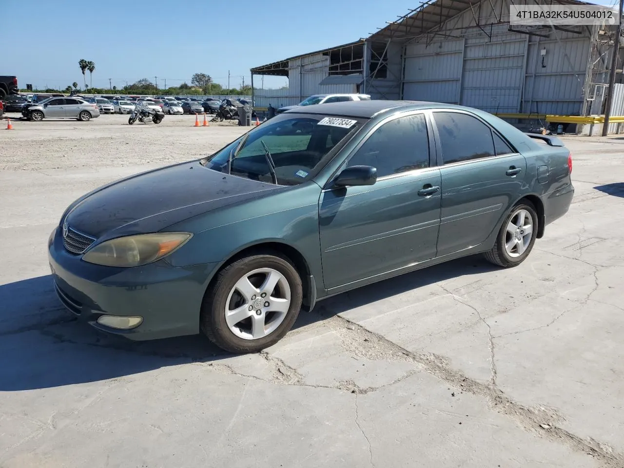 2004 Toyota Camry Se VIN: 4T1BA32K54U504012 Lot: 79027834