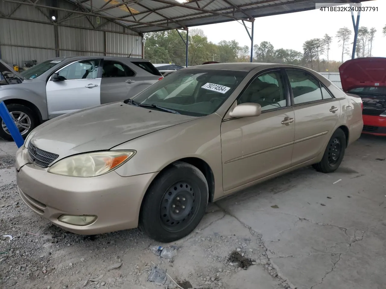 2004 Toyota Camry Le VIN: 4T1BE32K24U337791 Lot: 79274554