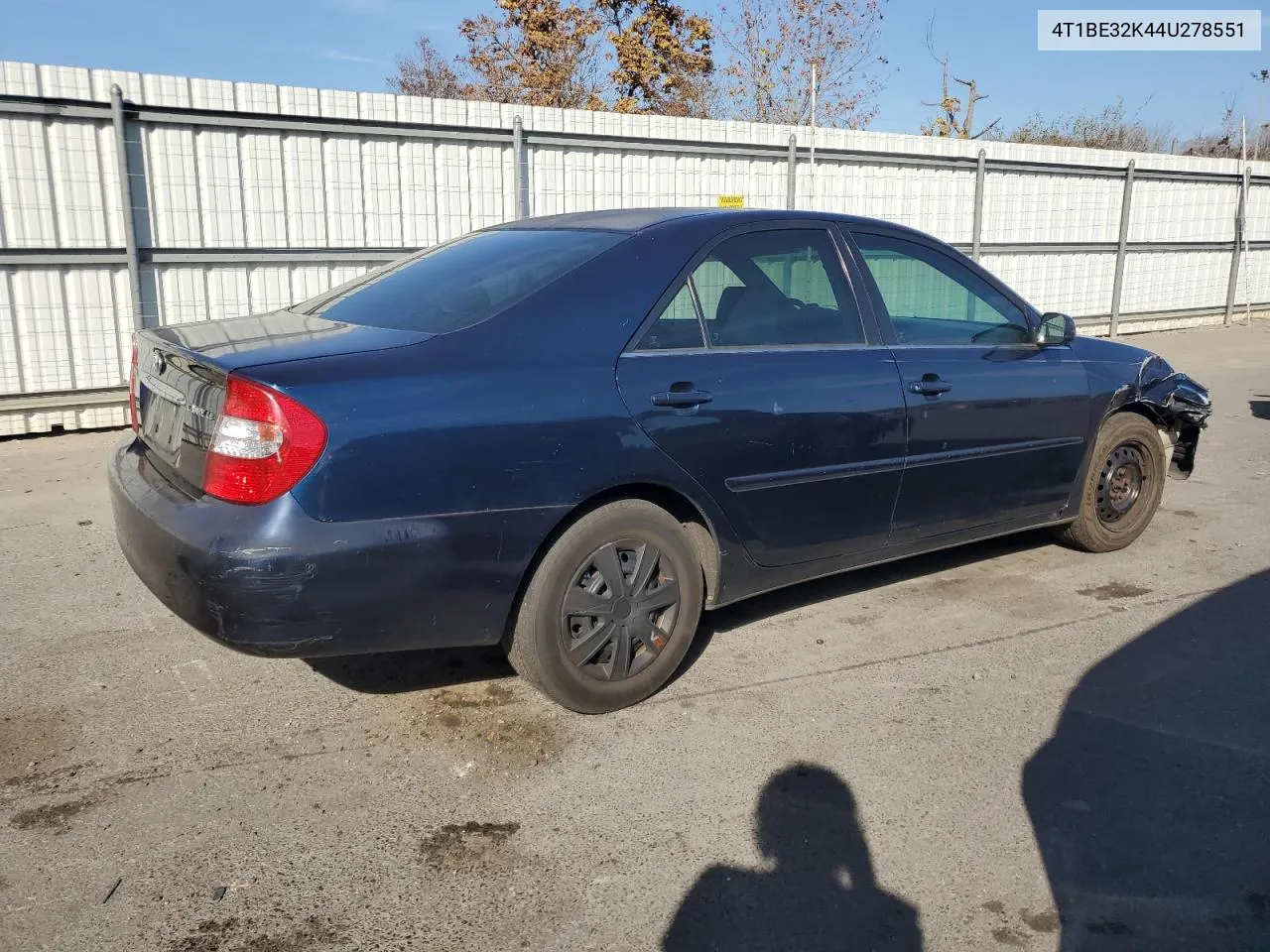 4T1BE32K44U278551 2004 Toyota Camry Le