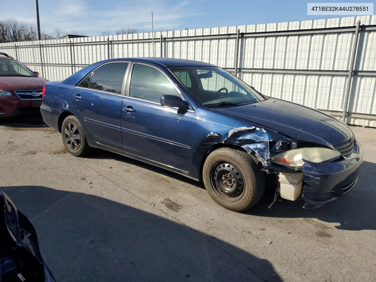 4T1BE32K44U278551 2004 Toyota Camry Le