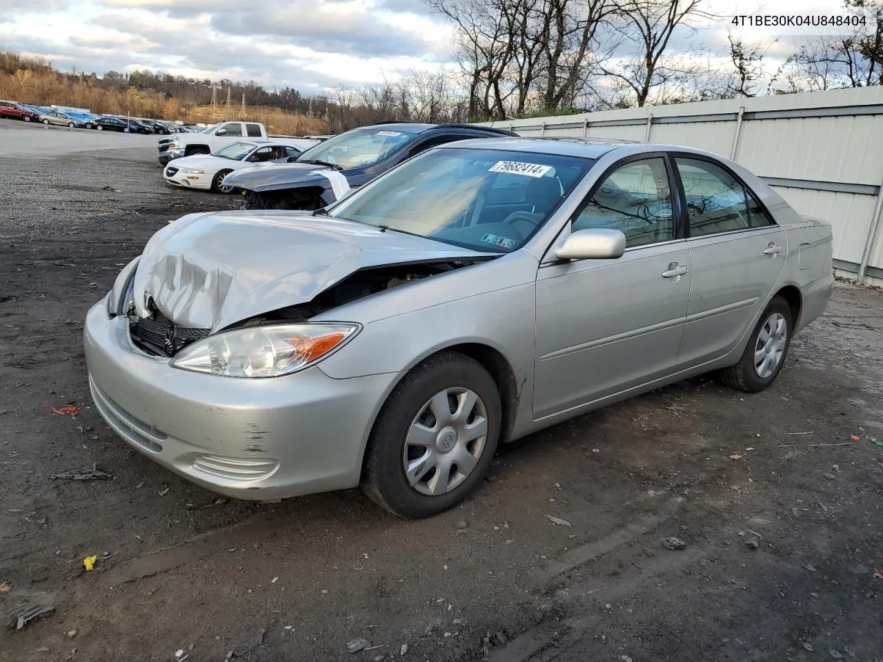 2004 Toyota Camry Le VIN: 4T1BE30K04U848404 Lot: 79682414