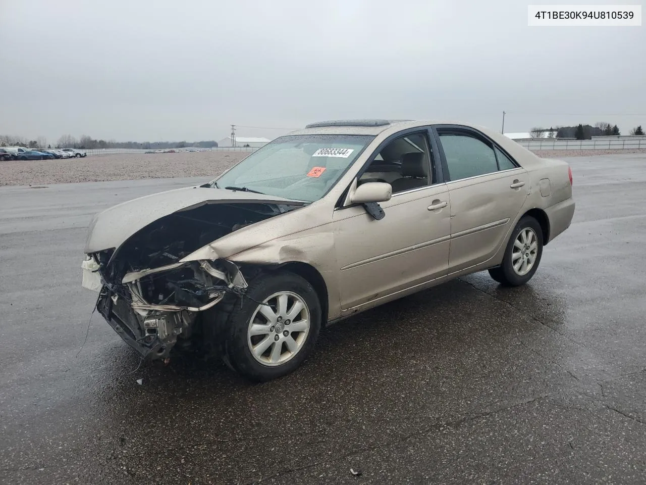 2004 Toyota Camry Le VIN: 4T1BE30K94U810539 Lot: 80683344