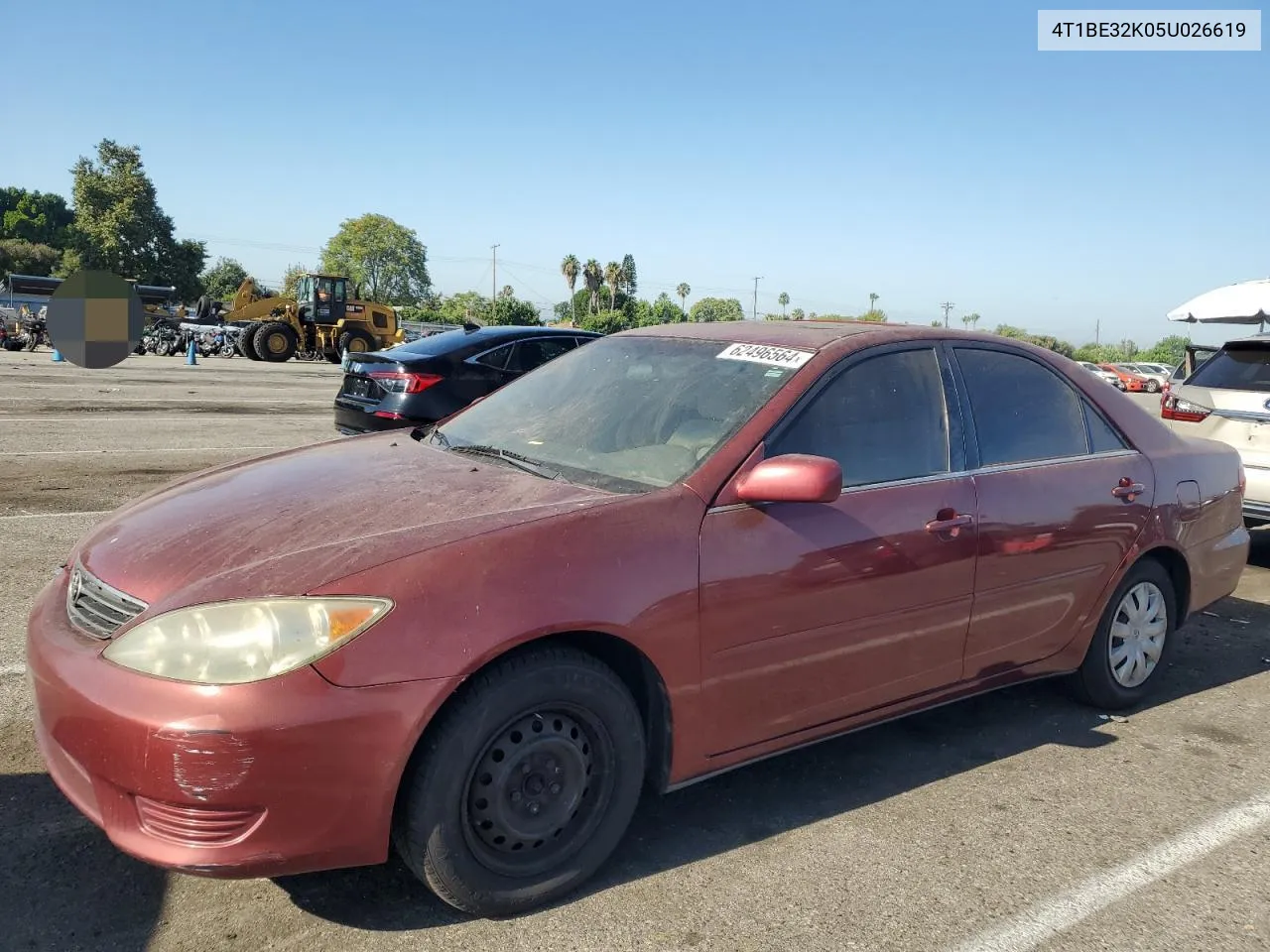 2005 Toyota Camry Le VIN: 4T1BE32K05U026619 Lot: 62496564