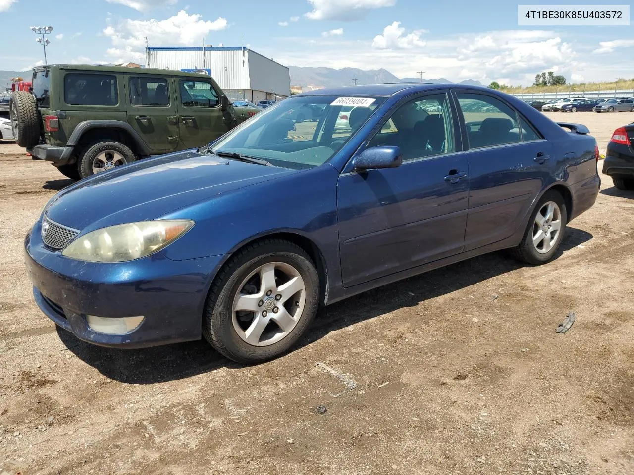 2005 Toyota Camry Le VIN: 4T1BE30K85U403572 Lot: 66039004