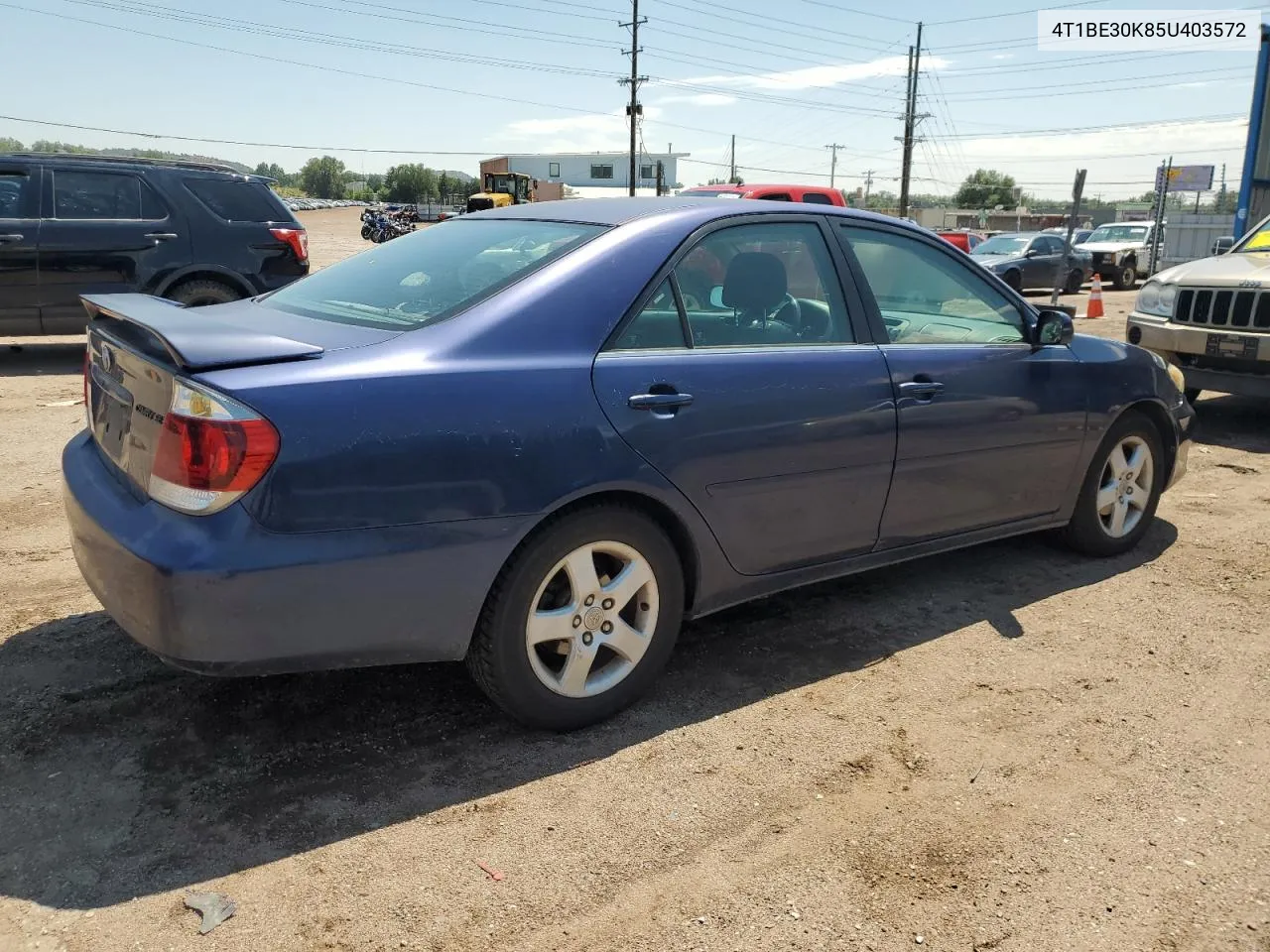 2005 Toyota Camry Le VIN: 4T1BE30K85U403572 Lot: 66039004