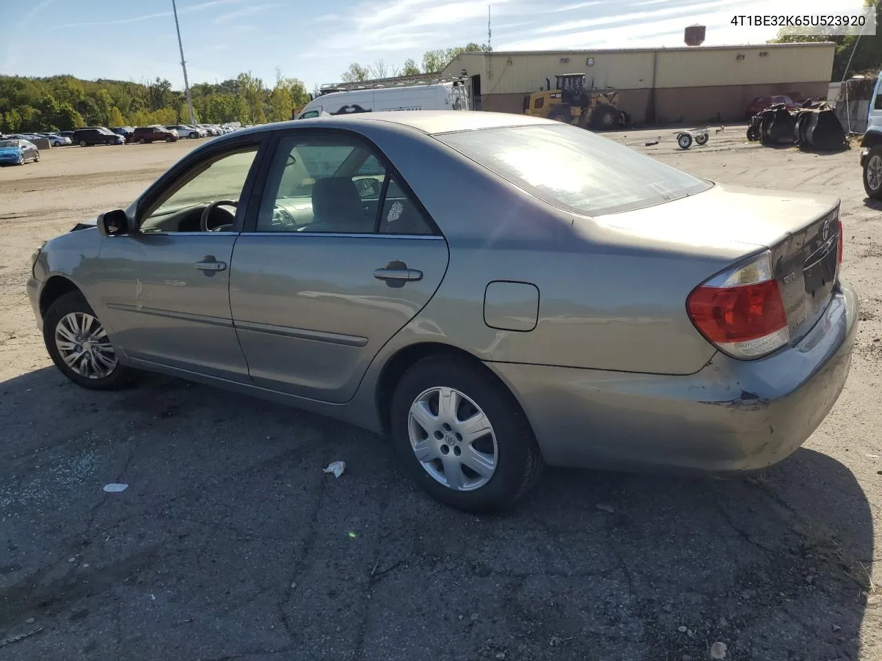 2005 Toyota Camry Le VIN: 4T1BE32K65U523920 Lot: 71076204