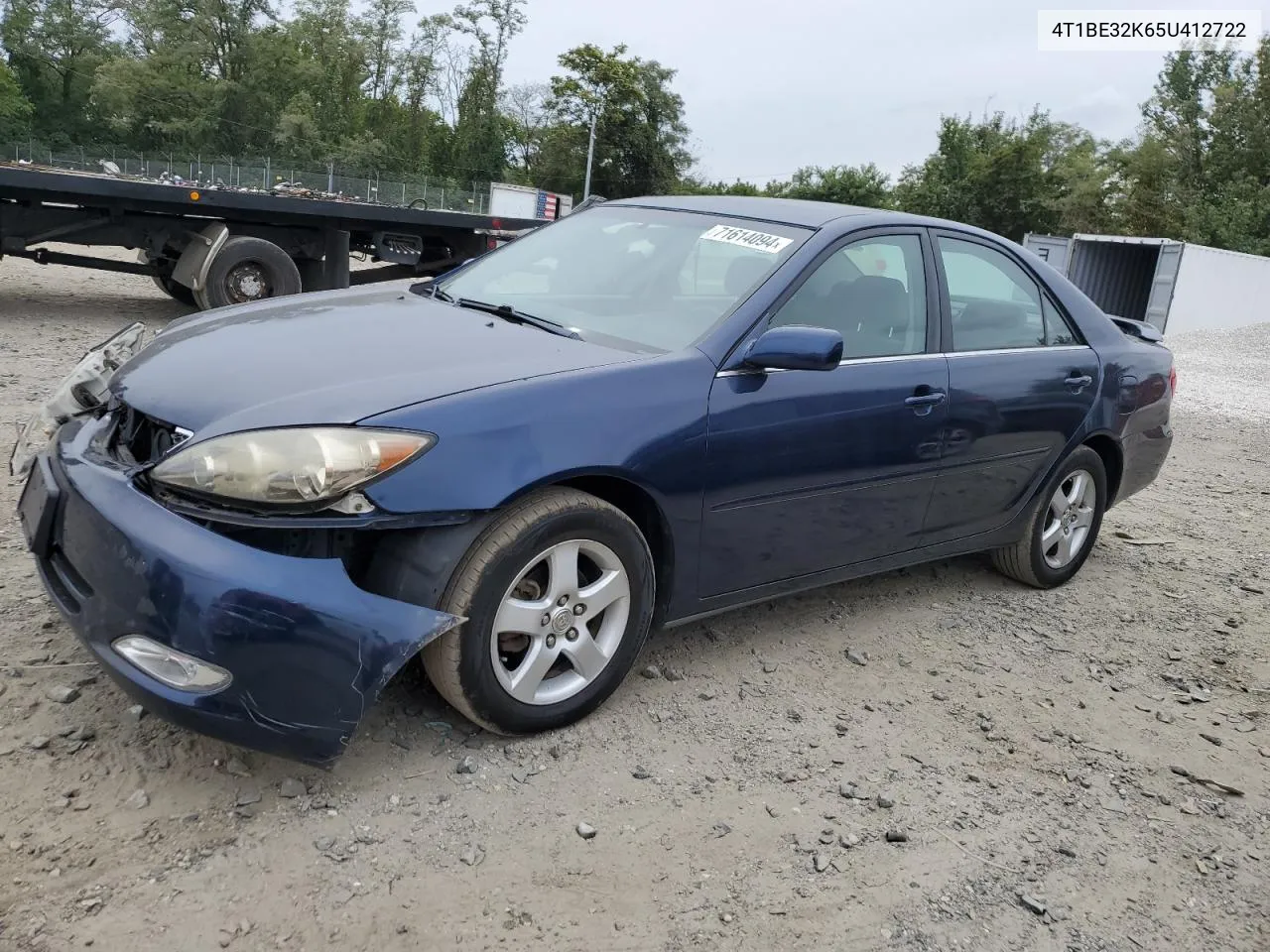 2005 Toyota Camry Le VIN: 4T1BE32K65U412722 Lot: 71614094