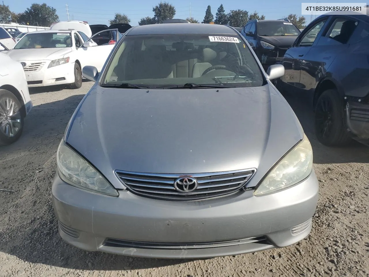 2005 Toyota Camry Le VIN: 4T1BE32K85U991681 Lot: 71663624