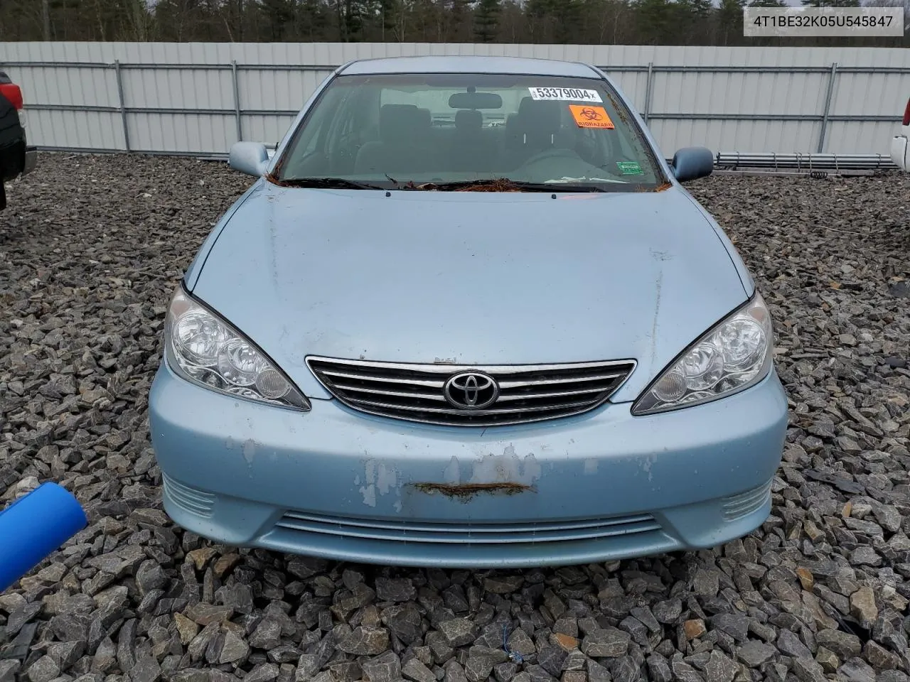 2005 Toyota Camry Le VIN: 4T1BE32K05U545847 Lot: 72249964