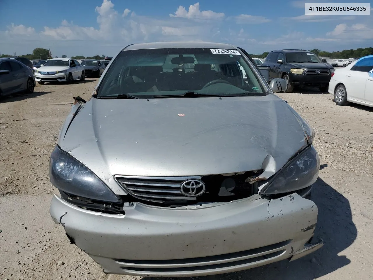 2005 Toyota Camry Le VIN: 4T1BE32K05U546335 Lot: 72330314