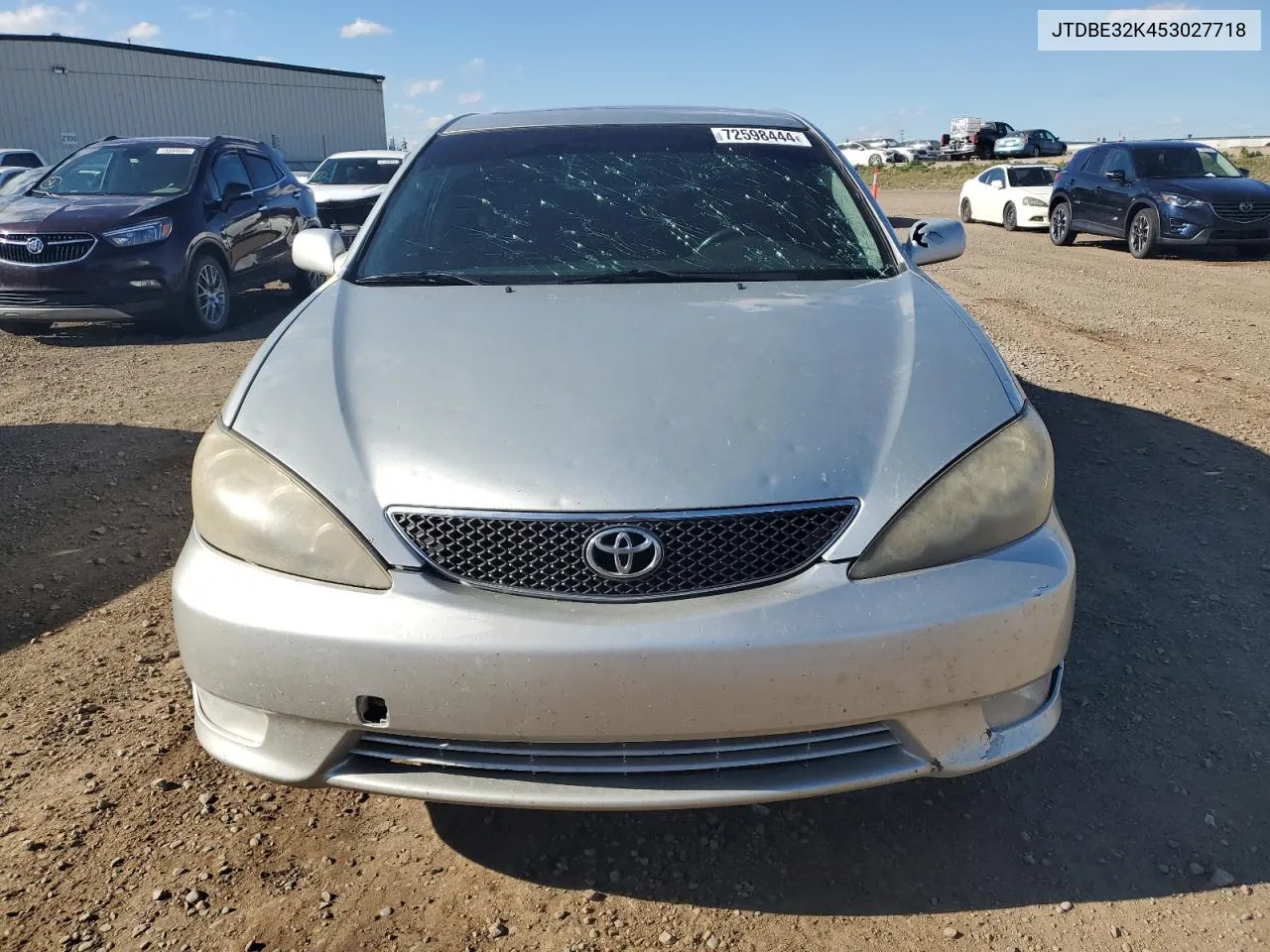 2005 Toyota Camry Le VIN: JTDBE32K453027718 Lot: 72598444