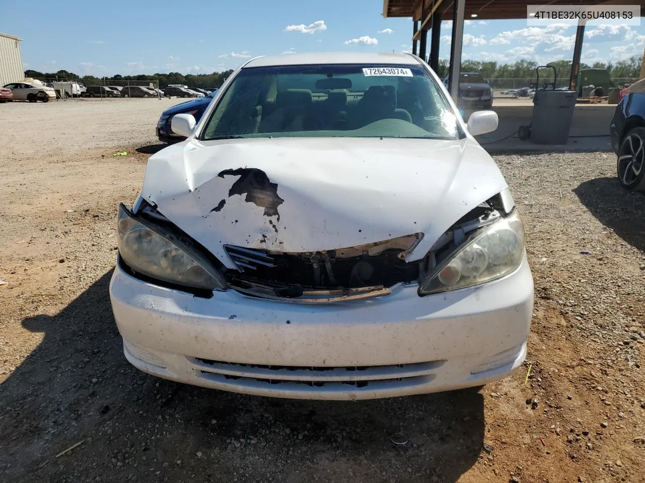 2005 Toyota Camry Le VIN: 4T1BE32K65U408153 Lot: 72643074