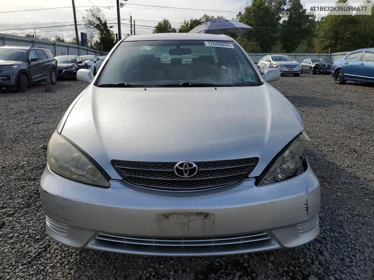 2005 Toyota Camry Le VIN: 4T1BE32K35U596677 Lot: 72696894