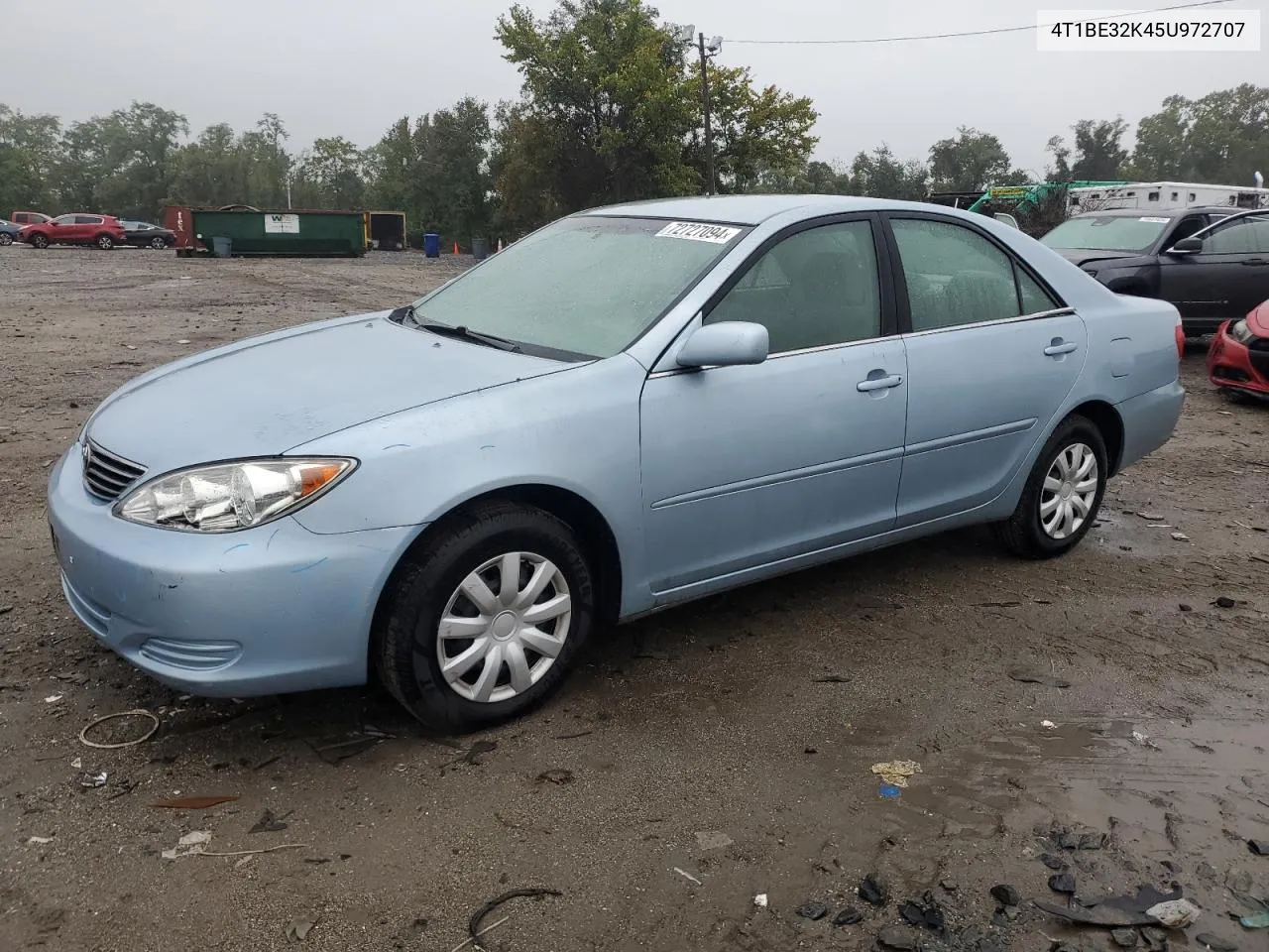 2005 Toyota Camry Le VIN: 4T1BE32K45U972707 Lot: 72727094