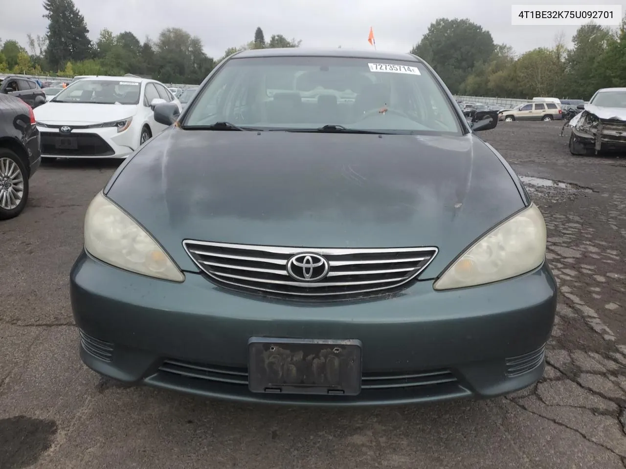 2005 Toyota Camry Le VIN: 4T1BE32K75U092701 Lot: 72735714