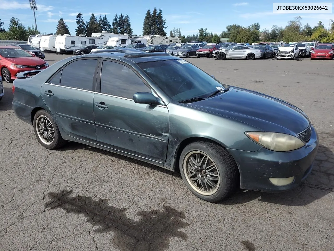 2005 Toyota Camry Le VIN: JTDBE30KX53026642 Lot: 72761544