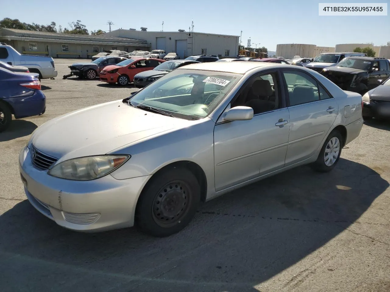 2005 Toyota Camry Le VIN: 4T1BE32K55U957455 Lot: 72862704