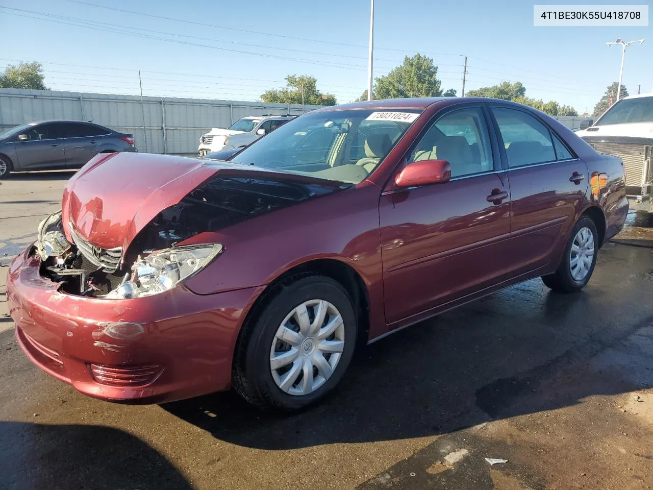 2005 Toyota Camry Le VIN: 4T1BE30K55U418708 Lot: 73031024