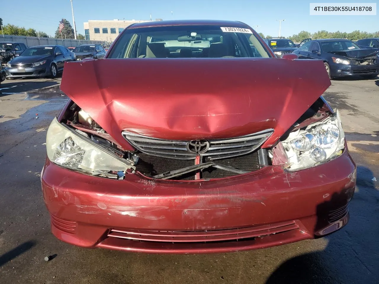 2005 Toyota Camry Le VIN: 4T1BE30K55U418708 Lot: 73031024