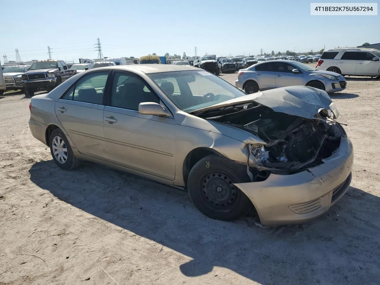 4T1BE32K75U567294 2005 Toyota Camry Le