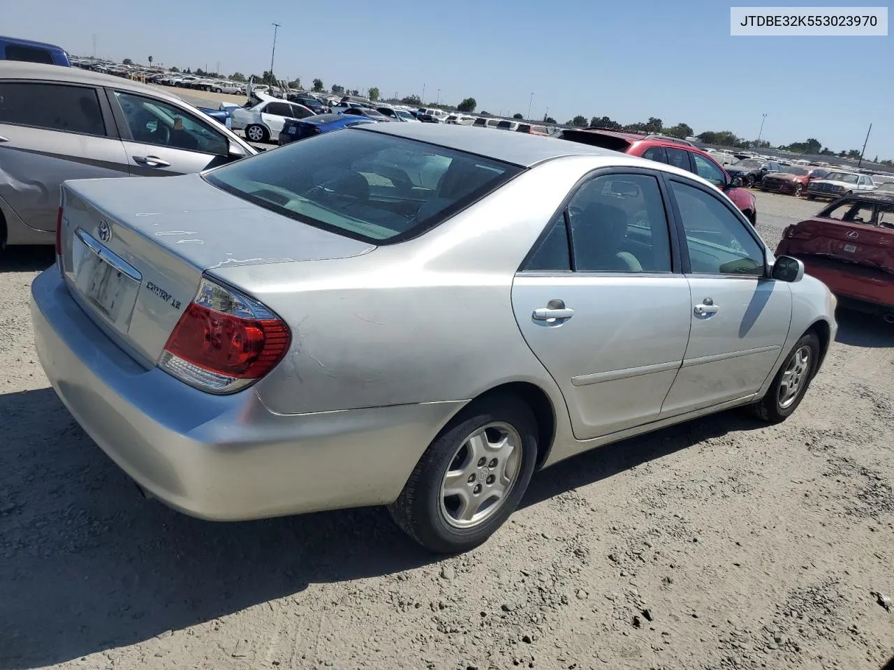 2005 Toyota Camry Le VIN: JTDBE32K553023970 Lot: 73254554